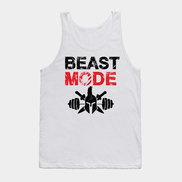 Beast mode training Tank Top by Boss creative